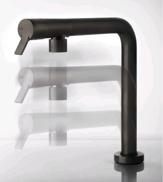 Gessi Смеситель для кухни, SU&amp;GIU’, цвет Черный брашированный металл  60071#707