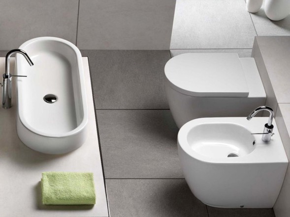 Раковина HATRIA AREA Y0UF01 накладная без отверстия без перелива цвет белый