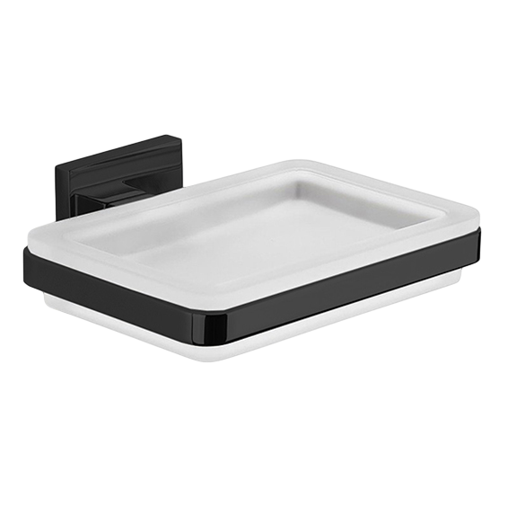 Мыльница COLOMBO DESIGN BASICQ B3701.NM настенная цвет черный матовый