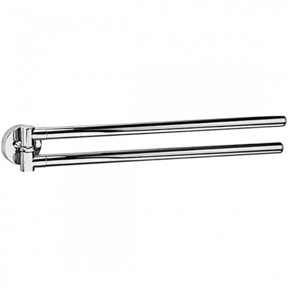 Полотенцедержатель COLOMBO DESIGN BASIC B2712 двойной поворотный цвет хром