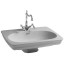 Раковина Artceram Civitas подвесная с пьедесталом с одним отверстием цвет серый  CIL001 34 00