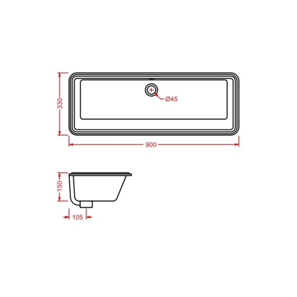 Раковина Artceram Gea встраиваемая  снизу без отверстий цвет белый GEL002 01 00