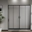 Vincea Душевая дверь Сити (City) VDS-5CT2170CLB, 1700, черный, стекло прозрачное