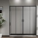Vincea Душевая дверь Сити (City) VDS-5CT2170CLB, 1700, черный, стекло прозрачное