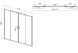 Vincea Душевая дверь Сити (City) VDS-5CT2170CLB, 1700, черный, стекло прозрачное