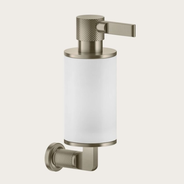 Gessi Дозатор для жидкого мыла, Inciso, шгв 75*118*191, цвет дозатора чёрный#медь брашированная