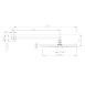 Верхний душ Bossini Cosmo H70596I.021 ?280 мм настенный с кронштейном 40 см Easy Clean цвет золото