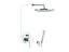 Emmevi Piper, душевой комплект 0002CR, цвет хром 0002CR