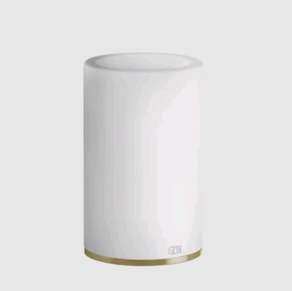 Gessi Стакан, 316, шгв 75*75*126, цвет белый#черный брашированный металл  54731#707