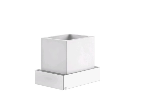 Gessi Стакан, Rettangolo, шгв 140*95*117, цвет черный металл#белый  20807#706