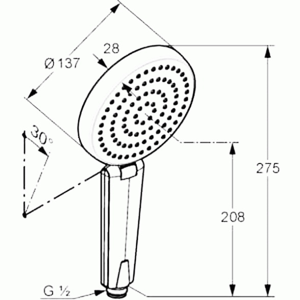Душевая лейка KLUDI A-QA 6610005-00