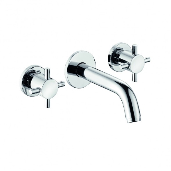 Смеситель KLUDI BOZZ 381450520 для раковины настенный встраиваемый со скрытой частью