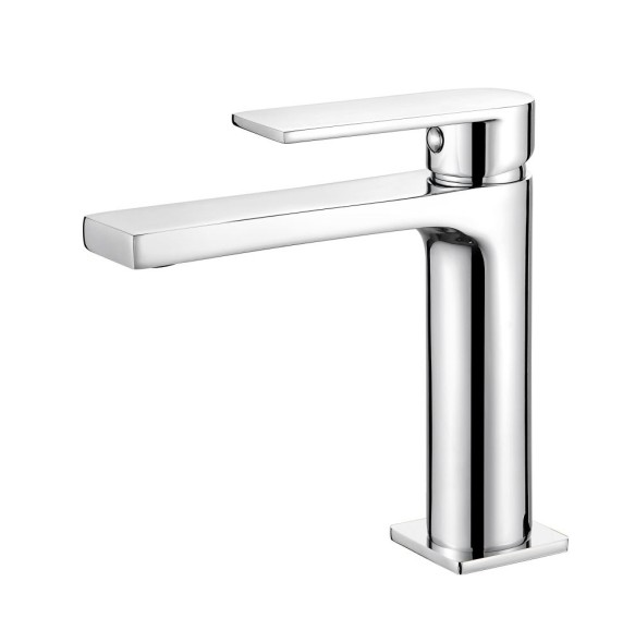 AQG Alpha, однорычажный смеситель для раковины без донного клапана, цвет хром