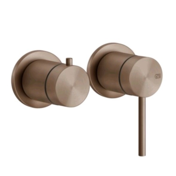 Gessi Смеситель для душа, 316 Bath Shower, на 2 потребителя, цвет медь матовая  54077#708