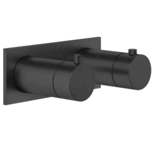 Gessi Смеситель для душа, Anello, на 3 потребителя, цвет черный матовый 63336#299