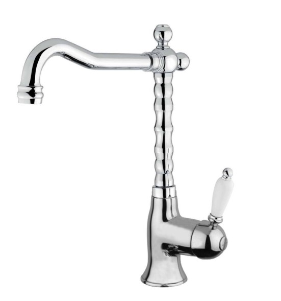 Fiore Imperiale, однорычажный смеситель для раковины (излив 19 см), без донного клапана, цвет хром