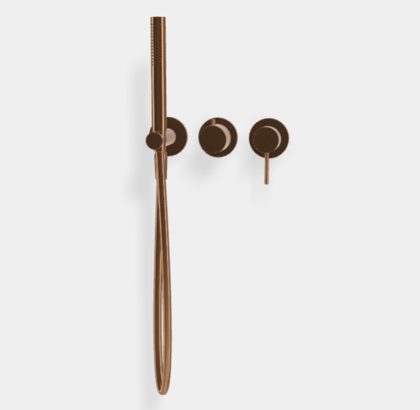 Смеситель для душа, Fima Carlo Frattini, Spillo Up, на 2 потребителя, цвет-бронза янтарная F3049WX8ZL