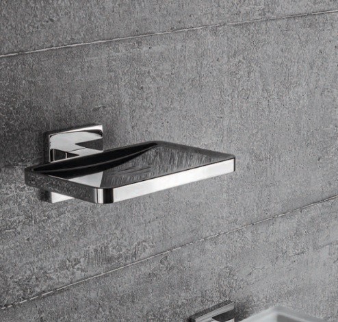 Мыльница COLOMBO DESIGN BASICQ B3781 настенная несъемная цвет хром