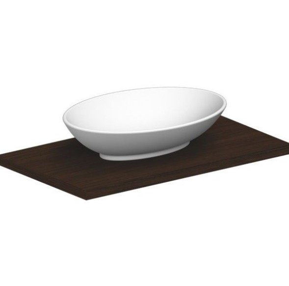 Раковина Scarabeo NECK накладная без перелива без отверстий цвет белый 8045