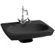 Раковина Artceram Civitas с пьедесталом с одним отверстием  цвет черный CIL001 03 00