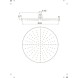 Paini 50CR759/30EBI Верхний душ круглый 300 мм, хром