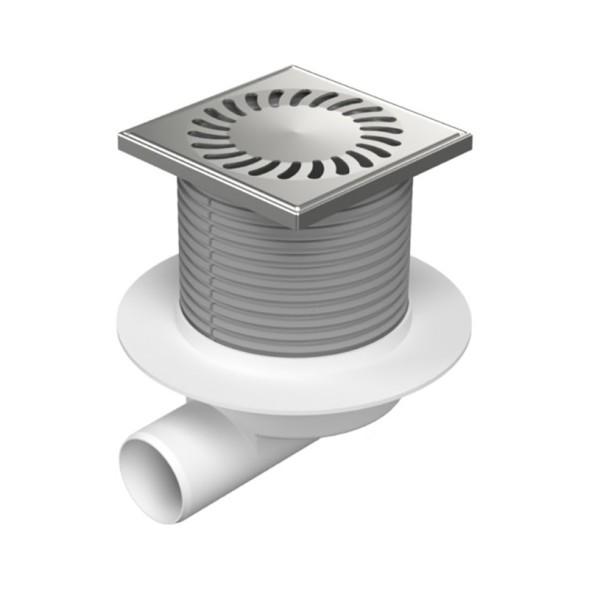 Paini Душевой трап с рамкой и решеткой 125х125 мм, Нептун