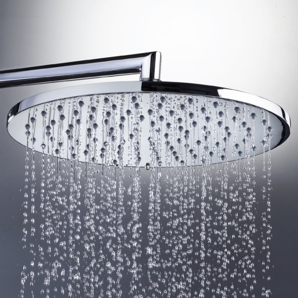 Верхний душ Bossini Cosmo H70596I.030 ?280 мм настенный с кронштейном 40 см Easy Clean цвет хром