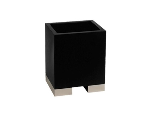Gessi Стакан, Rettangolo, шгв 140*97.5*116,5, цвет чёрный#брашированный никель 20808#149