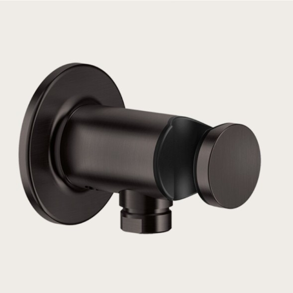 Gessi Шланговое подсоединение, Inciso, шгв 65*84*65, цвет черный брашированный металл  58161#707