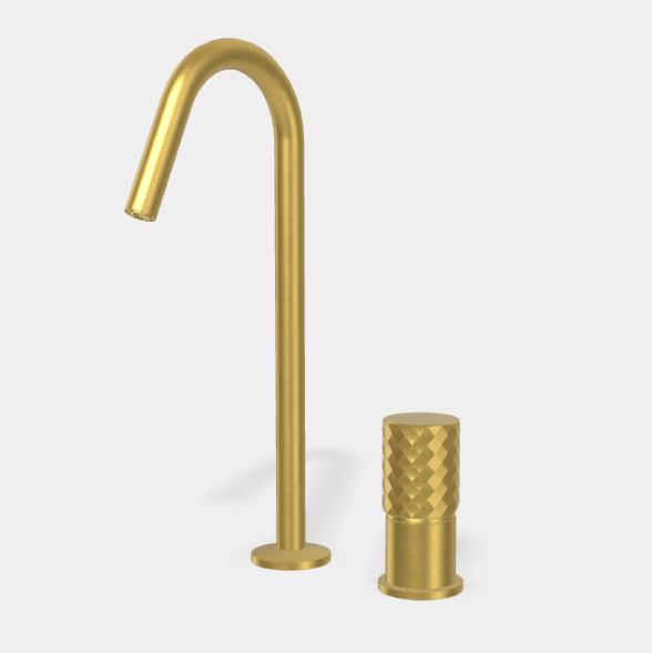 Смеситель для раковины, Fima Carlo Frattini, Spillo Tech, X COLLECTION, цвет-золото брашированное F3271TNCXOS