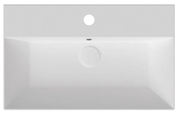 Раковина ISVEA SistemaZ Frame накладная ШГВ 700*418*150 отверстия для смесителя 1 цвет белый 10SF50070