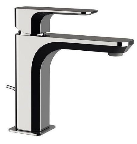 Daniel Tiara, однорычажный смеситель для раковины (излив 12 см), с донным клапаном, цвет хром