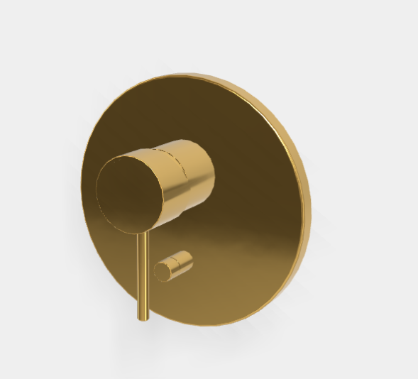 Смеситель для душа, Fima Carlo Frattini, Spillo Up, на 2 потребителя, цвет-золото F3039X2OR