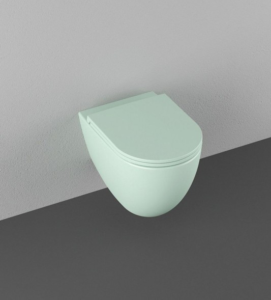 Унитаз ISVEA Infinity подвесной ШГВ 365*530*400 цвет-мятно-зеленый матовый 10NF02001-2T