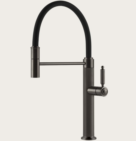 Gessi Смеситель для кухни, VENTI20, цвет Черный брашированный металл  60634#707
