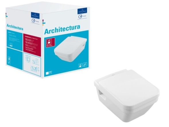 Villeroy&amp;Boch Унитаз, Architectura, подвесной, шгв 370*530*320, цвет-альпийский белый 5685HR01