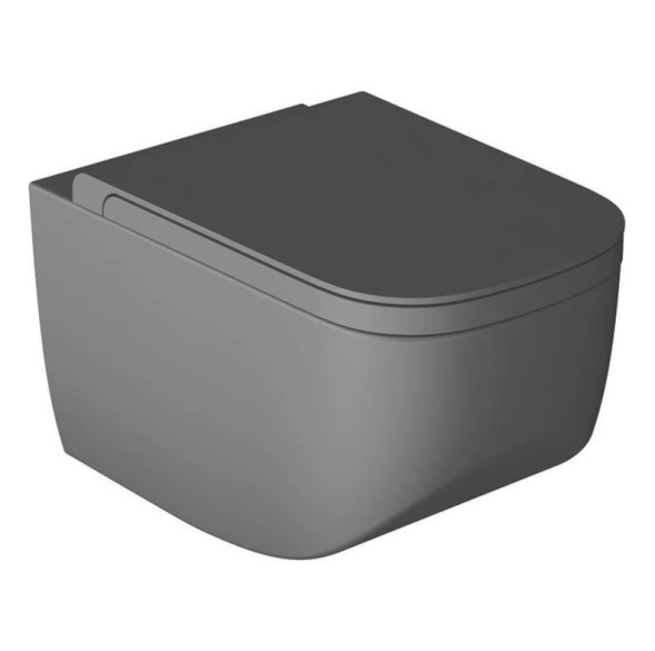 Унитаз HATRIA NEXT A0Y1F108 подвесной безободковый цвет антрацит