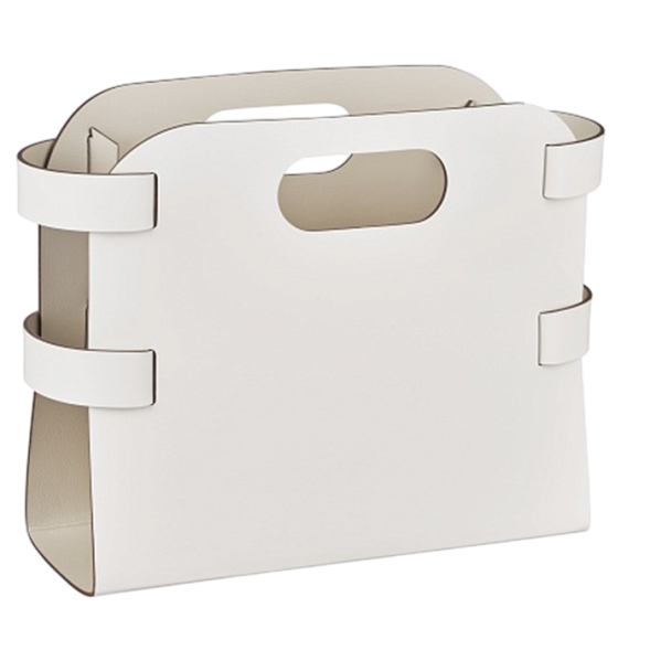 Журнальница COLOMBO DESIGN ADJ 9868.10/16 настольная напольная цвет белый/панна котта