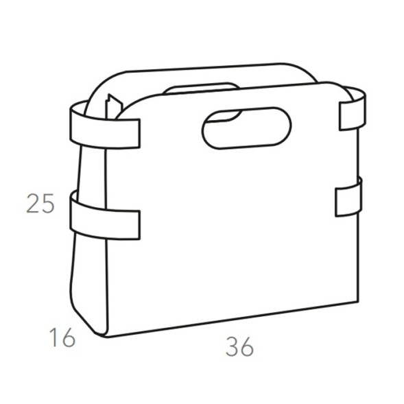 Журнальница COLOMBO DESIGN ADJ 9868.10/16 настольная напольная цвет белый/панна котта