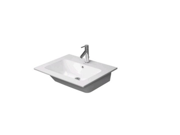 Duravit Раковина, ME by Starck, шгв 630*490*180, отверстия для смесителя-отсутствуют, цвет белый 2336630060