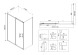 Vincea Душевой уголок Сити (City) VSR-5CT9011CLB, 1100*900, черный, стекло прозрачное