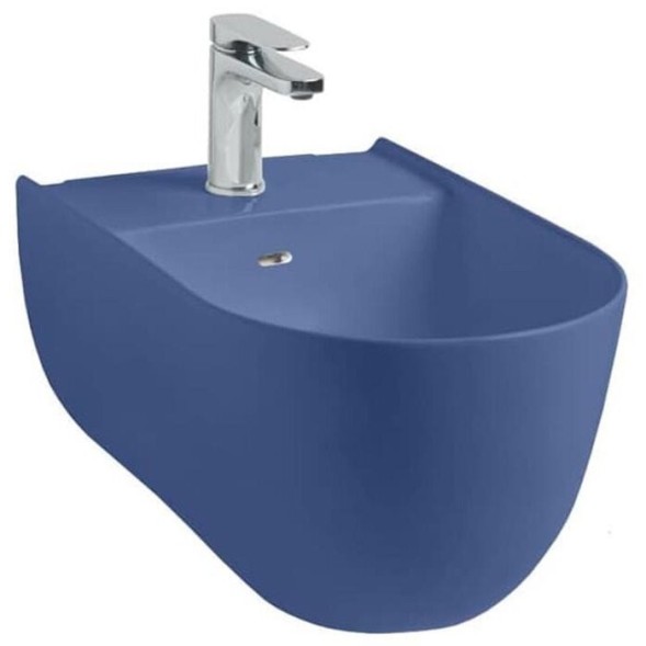 Биде Artceram The One подвесной с одним отверстием  цвет blue sapphire THB001 16 00