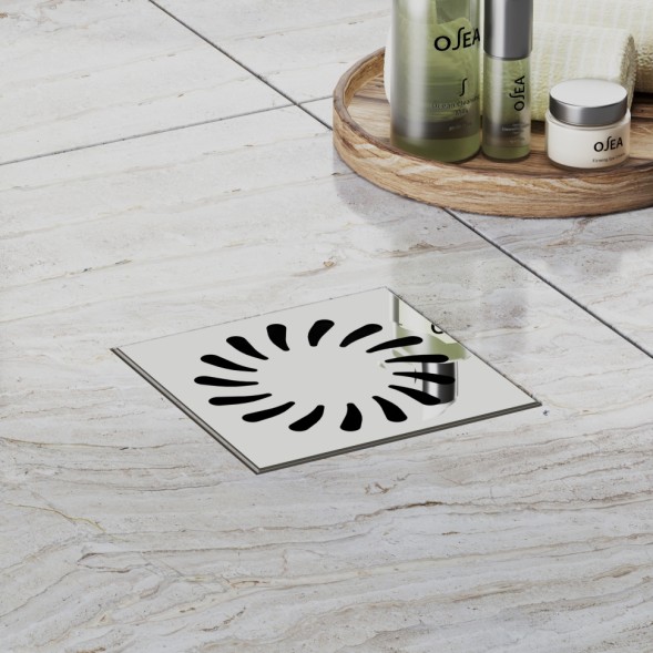 Paini Душевой трап с решеткой 125х125 мм, Нептун