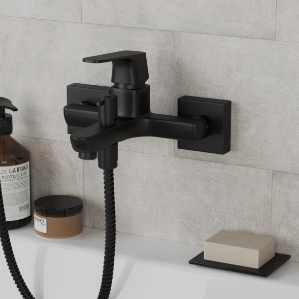 Paini RTYO111 Смеситель для ванны Бари , чёрный