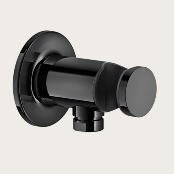 Gessi Шланговое подсоединение, Inciso, шгв 65*84*65, цвет черный металл  58161#706