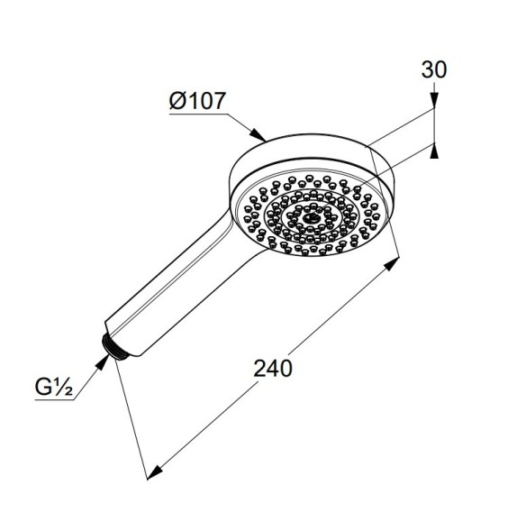 Душевая лейка KLUDI DIVE 6881039-00