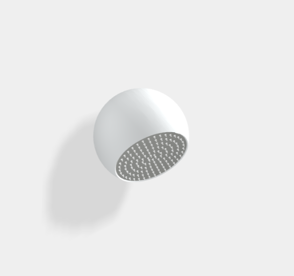 Верхний душ, Fima Carlo Frattini, Showerhead, 240*240, цвет-белый матовый/хром (ст. арт. F2340CRBBS)F2340CBS