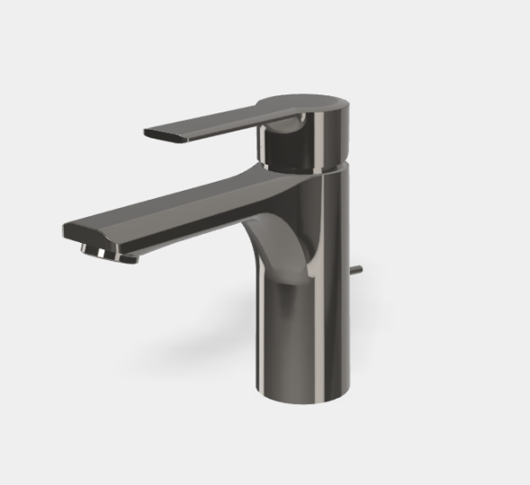 Смеситель для раковины, Fima Carlo Frattini, Mast, цвет-чёрный хром F3131CN.1