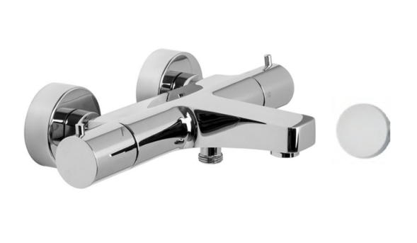 Смеситель для ванны и душа, Fima Carlo Frattini, Fimatherm, цвет-белый матовый F4274/1BS