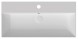 Раковина ISVEA SistemaZ Frame накладная ШГВ 900*422*150 отверстия для смесителя 1 цвет белый 10SF50090